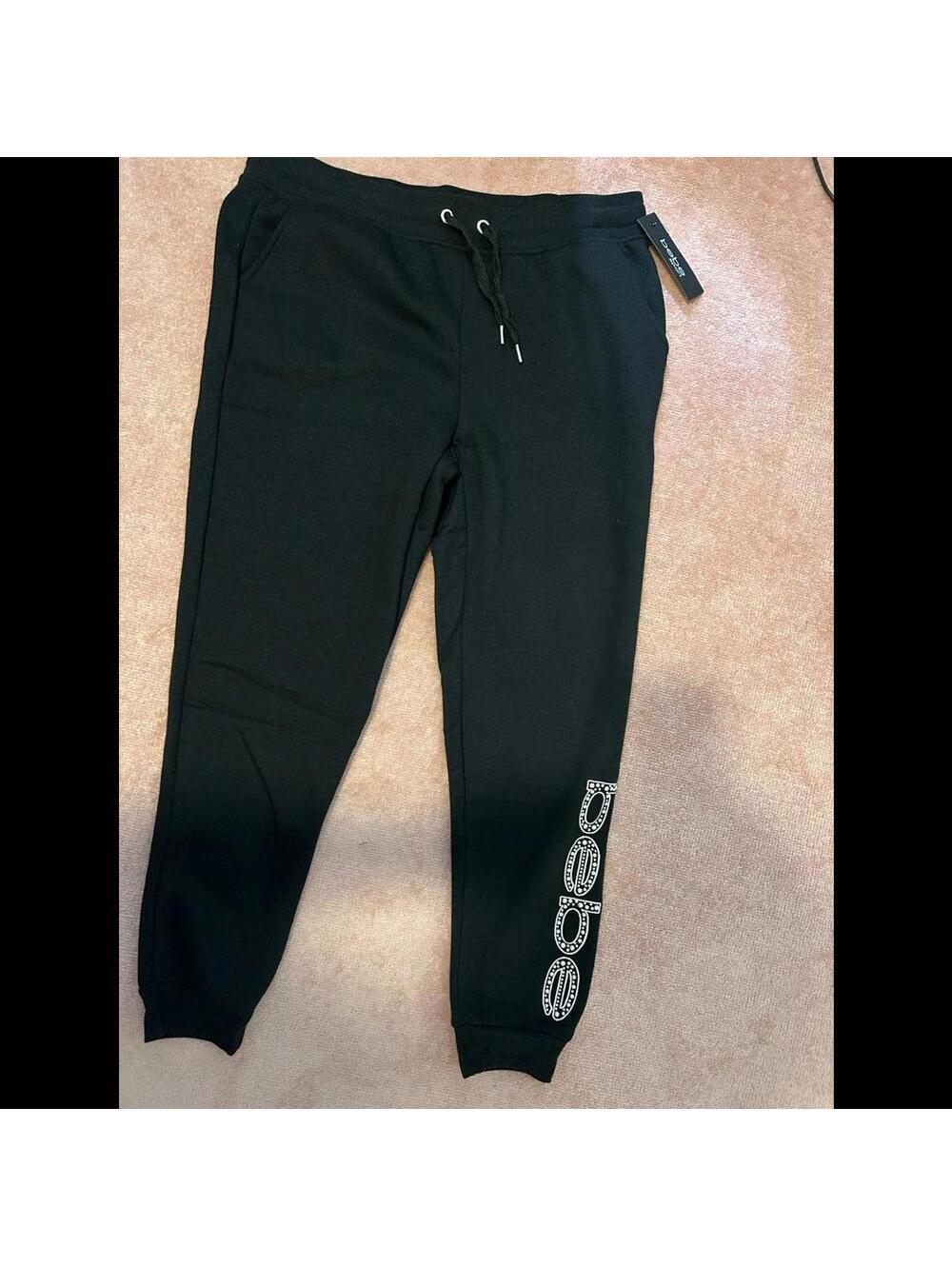 Womens BEBE Rhinestone Sweatpants/Joggers XL NWT!